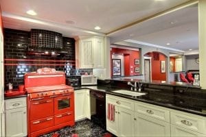 Family room kitchen